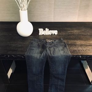 Bebe Gold Embellished Jean- Dark Wash